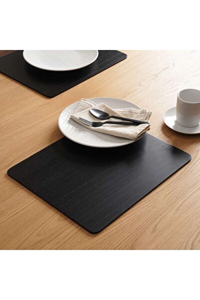 PAN HOME Brandon 2-piece Wooden Placemat Set 33x40cm - Black