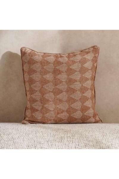 PAN HOME Carmela Textured Down Alt Filled Cushion 50x50cm - Rust