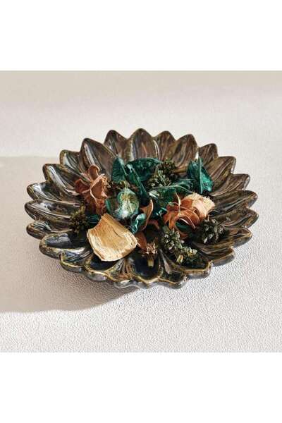 PAN HOME Pearson Ceramic Decor Plate 14.5x14.5x2.7cm - Blue