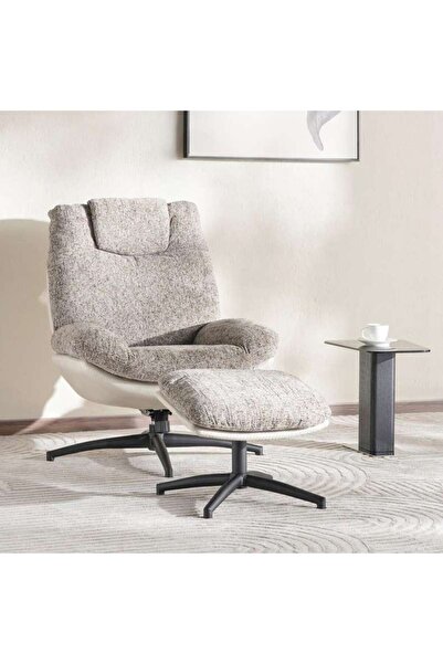 PAN HOME Amore Accent Chair + Ottoman