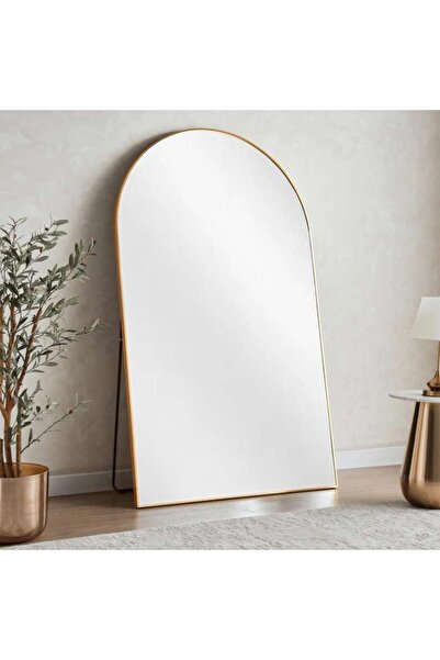 PAN HOME Stanley Metal Arch Cheval Mirror 120x200cm - Gold