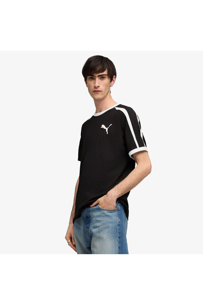Puma T7 Ringer Erkek Siyah T-Shirt