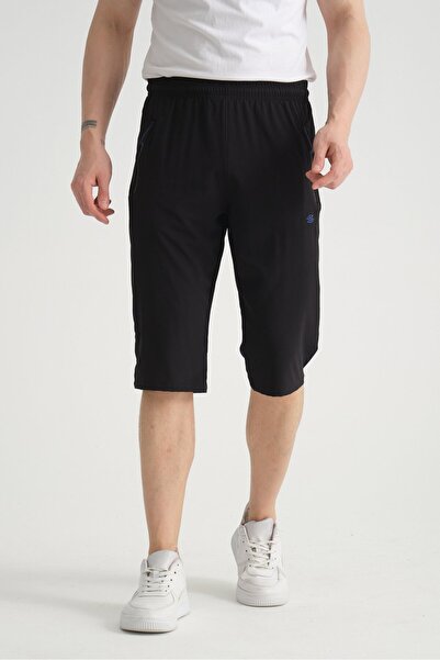 Shooter Sportswear Erkek Kapri Nefes Alabilen Fermuarlı Minimal Nakış Detaylı