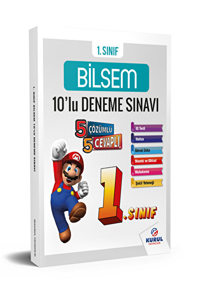 Kurul Yayıncılık 2026 1.sınıf Bilsem Hazırlık 10 Deneme Sınavı Çözümlü