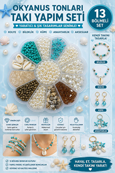By MO Accessories SEZON NOU Set de hobby pentru confecționarea de bijuterii c...