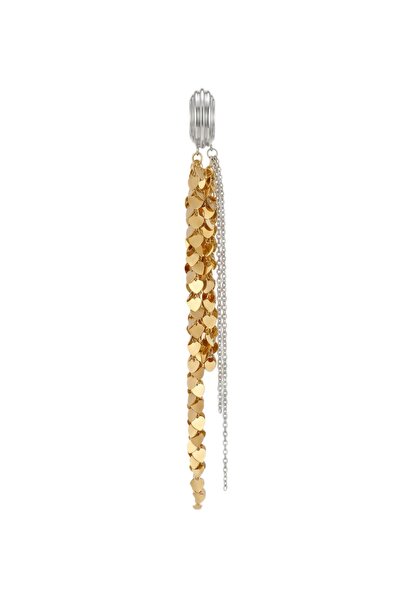 lissstudio Altın Renk Pullu Sallantılı Earcuff Kıkırdak Küpesi