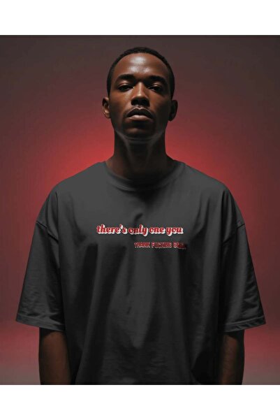 buzagi tasarım ürünleri Only One You Unisex Black Regular T-Shirt