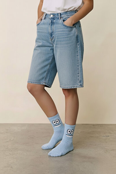 Socks Stores Унисекс цветни чорапи с емоджи шарки, памучни, меки, текстуриран...