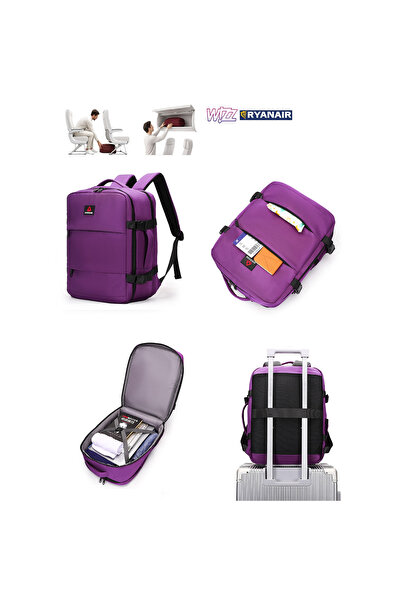 aventor Rucsac 40x30x20 cm Wizz Air/Ryanair, Poliester, 24 L, AV202, Mov