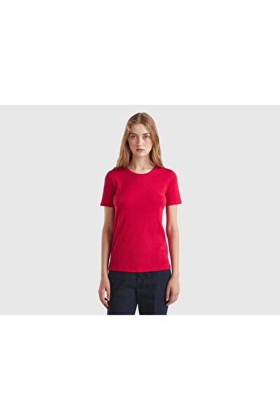 United Colors of Benetton تي شيرت قطني طويل الألياف