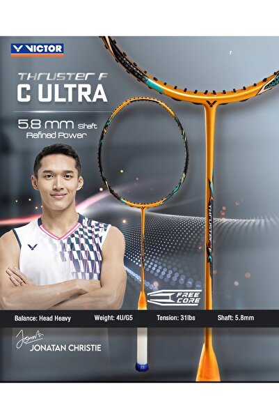 Victor Badminton raketi THRUSTER F C Ultra X(kordajlı)