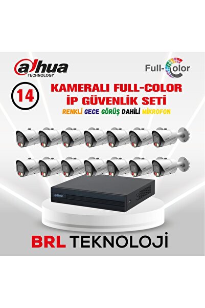 DAHUA 14 Kameralı Full Color İp Güvenlik Kamera Seti