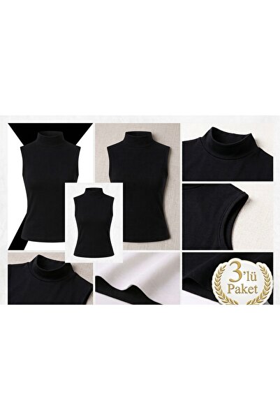 Twentyipek KADIN SIFIR KOL BOĞAZLI BODY 3LÜ SET EKONOMİK VE UYGUN