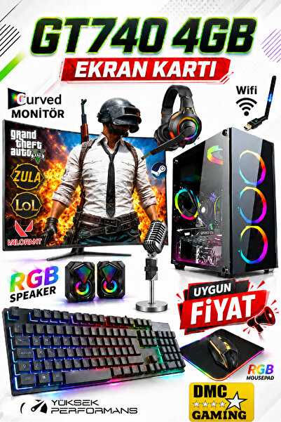 Dmc N151x (GTA 5) i5-3470 16GB 1TB HDD+256GB SSD GT740 4GB 24" 100Hz Curved O...