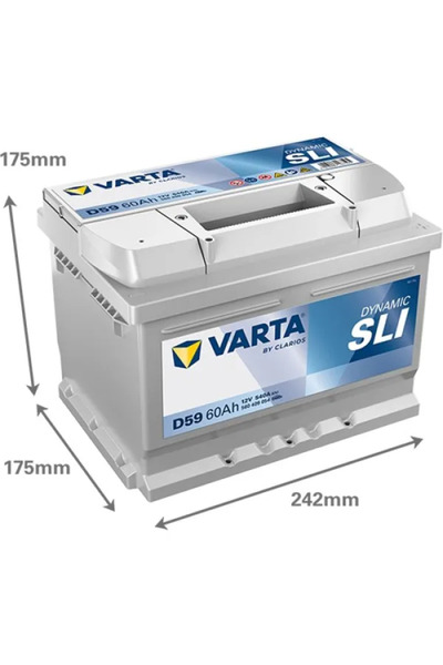 Varta Baterie auto D59 Dynamic SLI 60Ah 12V 560409054K262