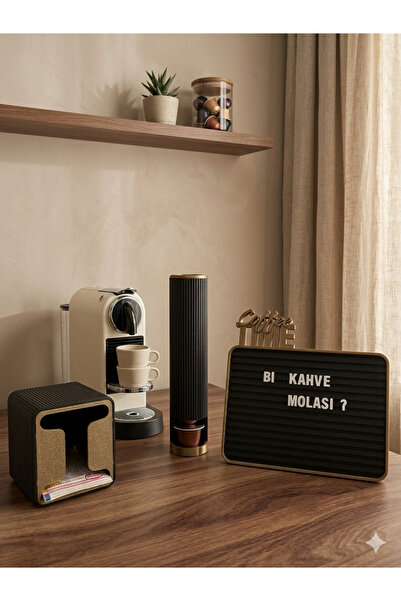 Meta ThreeD Premium 3-Piece Coffee Corner Set V2 - Nespresso Capsule Stand, B...