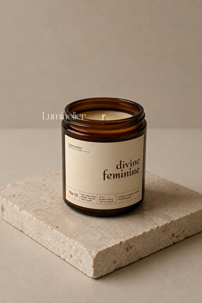 Luminolier Ylang ylang, Yasemin, Vanilya Kokulu Mum - %100 Doğal Soya Mumu Am...