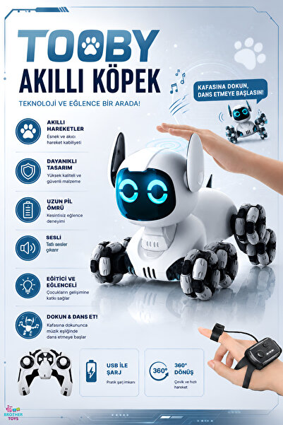 Brother Toys Uzaktan Kumandalı Bilek Kontrollü 8 Tekerli Akrobat Tooby Oyunca...