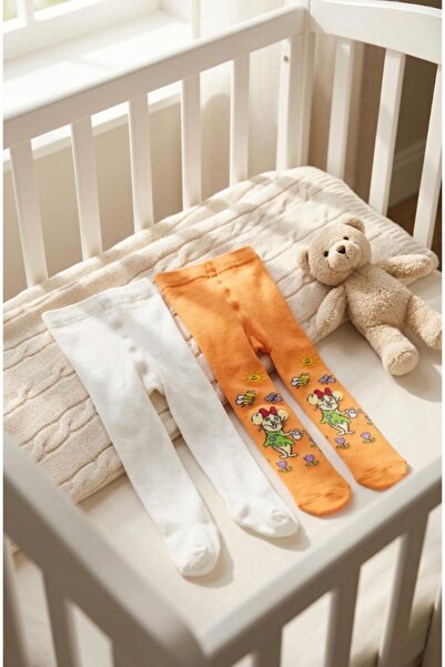 Miniday Baby 2-Piece Baby Girl & Child Cotton Solid Color Pantyhose Newborn H...