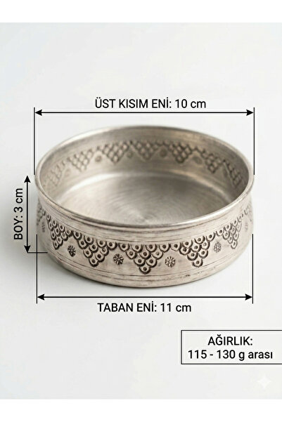 AURA COPPER Dövme Bakır Kahvaltı Tabağı Seti - 6'lı Sunum ve Çerezlik Kasesi ...