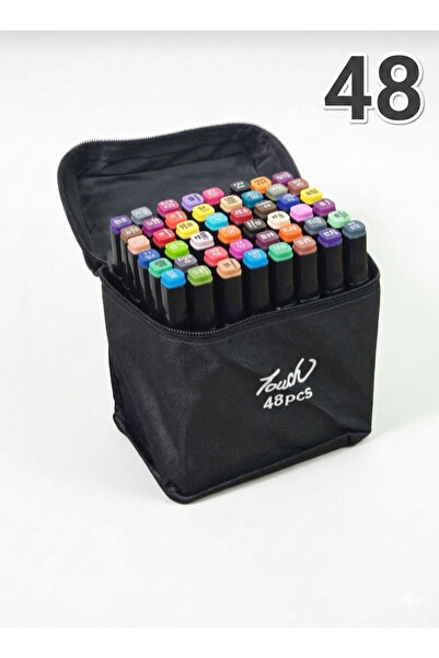 Fidanx Marker Felt-Tip Pen Set 48 Colors Double Tipped Professional Drawing &...