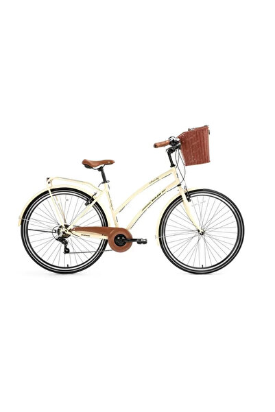 Bisan BİSAN SERENITY S KADIN ŞEHİR BİSİKLETİ 48CM V 28 JANT 7 VİTES KREM SİLVER