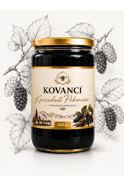 KOVANCI GIDA Karadut Pekmezi 850 g-Doğal,Katkısız,Geleneksel Lezzet