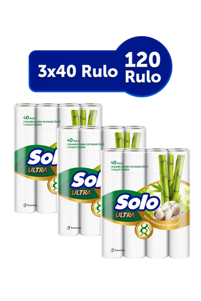 Solo Tuvalet Kağıdı Bambu Katkılı 120'li