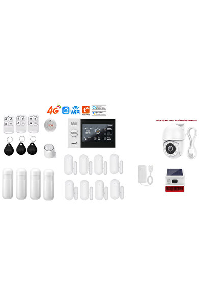 obiem Akıllı Güvenlik Alarm Sistemleri + Dış Mekân Ptz Hd Kamera - Ev ve Iş Y...