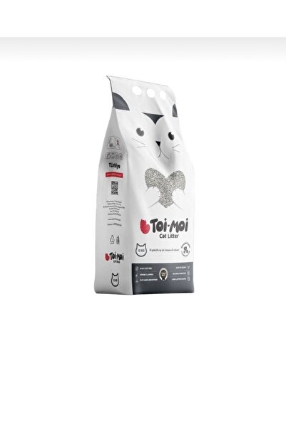 Toi Moi Aktif Karbonlu İnce Taneli Topaklanan Bentonit Kedi Kumu 10 kg