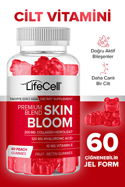 Lifecell Skin Bloom - Cilt vitamini Kolajen, Hyaluronik asit, Vitamin E içere...