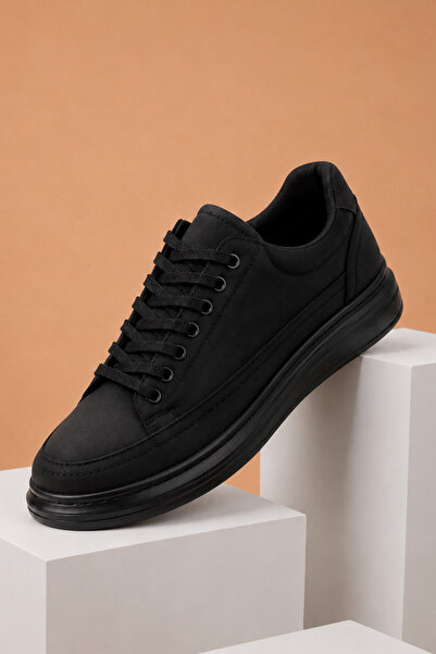 MY GROSS SHOES Siyah Günlük Ortopedik Hafif taban Garantili Spor Ayakkabı Sne...