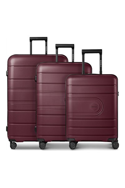 REDOLZ Essentials 11 4 Rollen Kofferset 3-teilig mit Dehnfalte