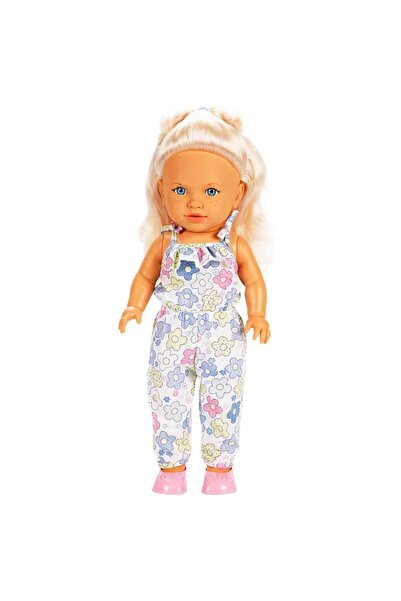 Sunman Tina Summer Bebek 45 cm - Mavi Çiçekli Tulum