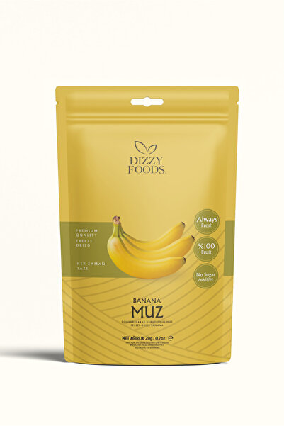 Dizzy Foods Dizzy Foods Dondurularak Kurutulmuş Meyve Muz 20 gr