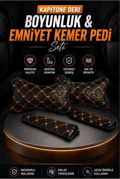ECARTEKS PREMİUM QUALİTY CAR ACCESSORİES HER ARACA UYUMLU OTO YASTIK - EMNİYE...