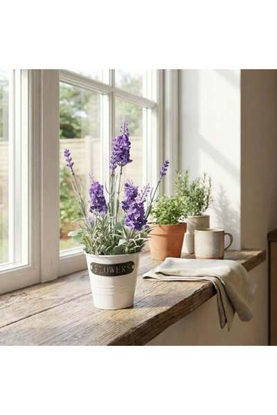Koopman Plantă artificială în ghiveci, lavandă, dimensiuni 28x9 cm, culoare mov