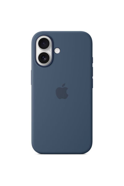 Apple Husă de silicon cu MagSafe pentru iPhone 16, Denim