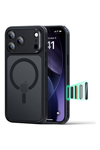 ESR Husă pentru iPhone 17 Pro Max - Classic Hybrid HaloLock - Negru Mat
