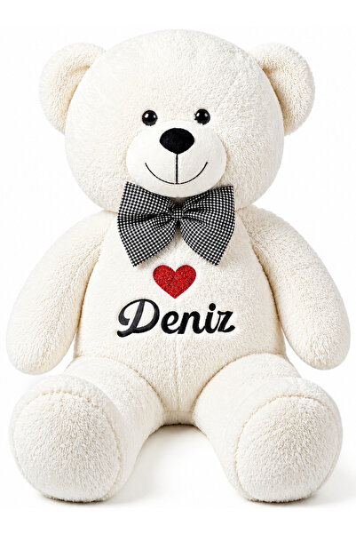 Tosbiş [ İSTEDİĞİNİZ İSMİ YAZIYORUZ ] Peluş Ayıcık Beyaz -İsim Baskılı Peluş ...