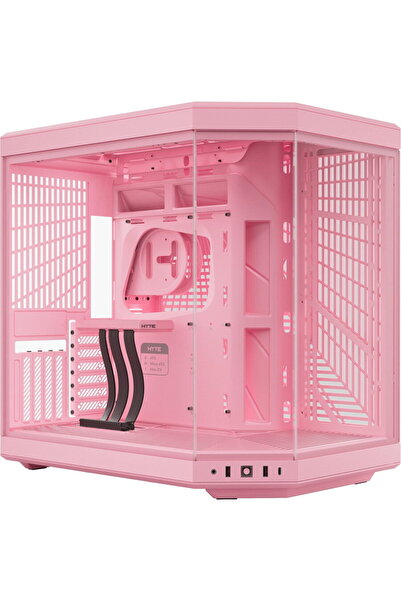 HYTE Mid Tower Fara sursa Y70 Roz