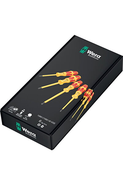 wera Set de 6 surubelnite, drept/PH, 1000 VDE, Kraftform 1060i/1062i/6
