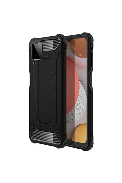 Techsuit Husă pentru Samsung Galaxy A12 / A12 Nacho - Hybrid Armor - Negru