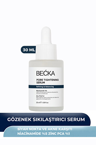 BECKA Siyah Nokta Ve Akne Karşıtı Cilt Bakım Serumu 30 Ml (Niacinamide 5% & Z...