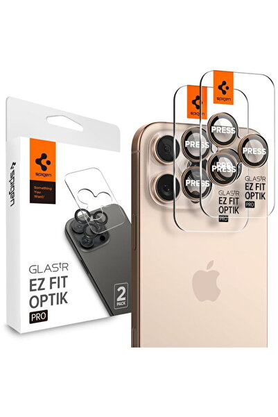 Spigen Folie Camera pentru iPhone 16 Pro (set 2) - Glas.tR Optik EZ Fit Pro -...