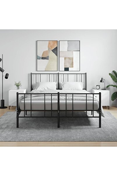 Concept Noptiere, 2 buc., alb, 40x40x50 cm, lemn compozit