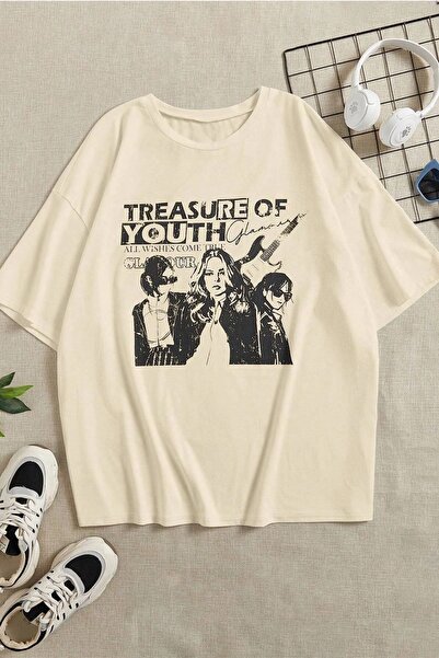 trendypassion Μπλουζάκι Unisex Treasure Of Youth με τυπωμένο σχέδιο