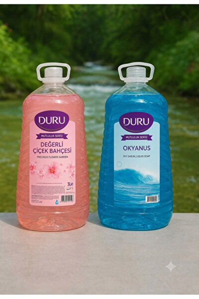 Duru MUTLULUK SERİSİ 2'li SET X 3 litre / Değerli Çiçek Bahçesi-Okyanus