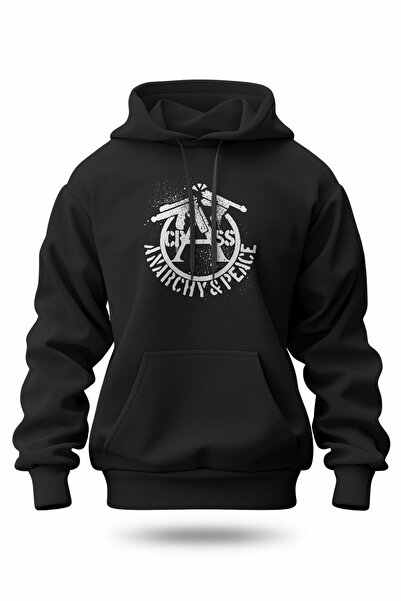 buzagi tasarım ürünleri Crass Digital Print Hooded Unisex Sweatshirt