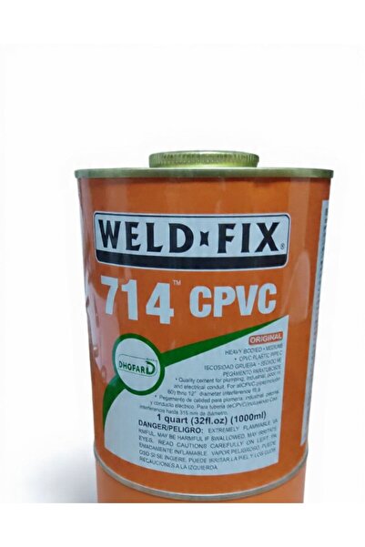 weld غراء لحام مواسير CPVC ويلد فيكس WELD-FIX 714 الأصلي 1 لتر 1000مل ثقيل صن...